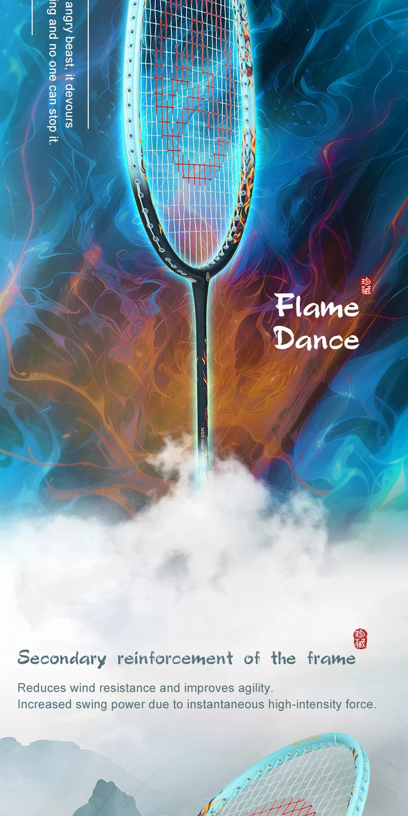 Badminton Racket – Carbon Fiber Offensive Racket for Adults & Teens | 22-27LBS Lightweight Pro Training Racket - Ravar