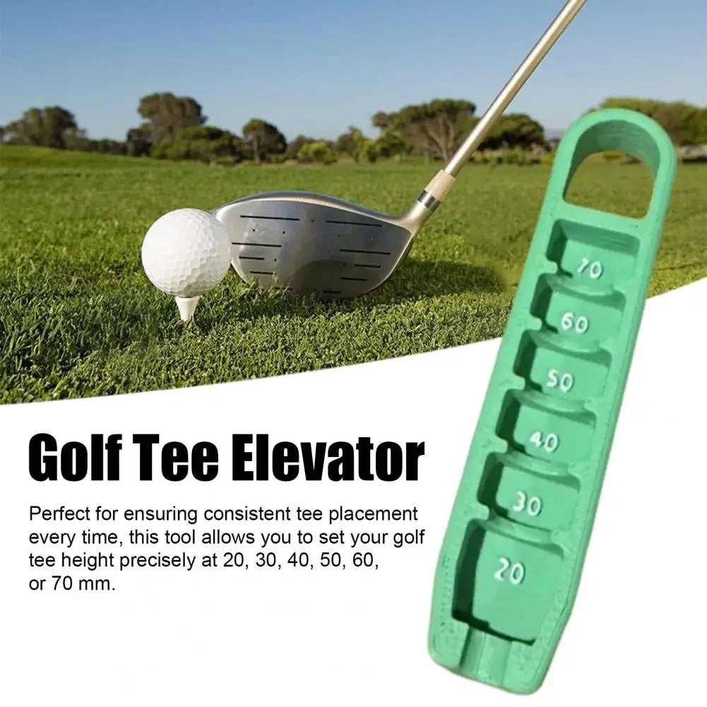 Golf Tee Height Elevator – 3D Printed Adjustable Gauge for Consistent Tee Placement (20–70mm) | Compact & Portable Tee Tool - Ravar