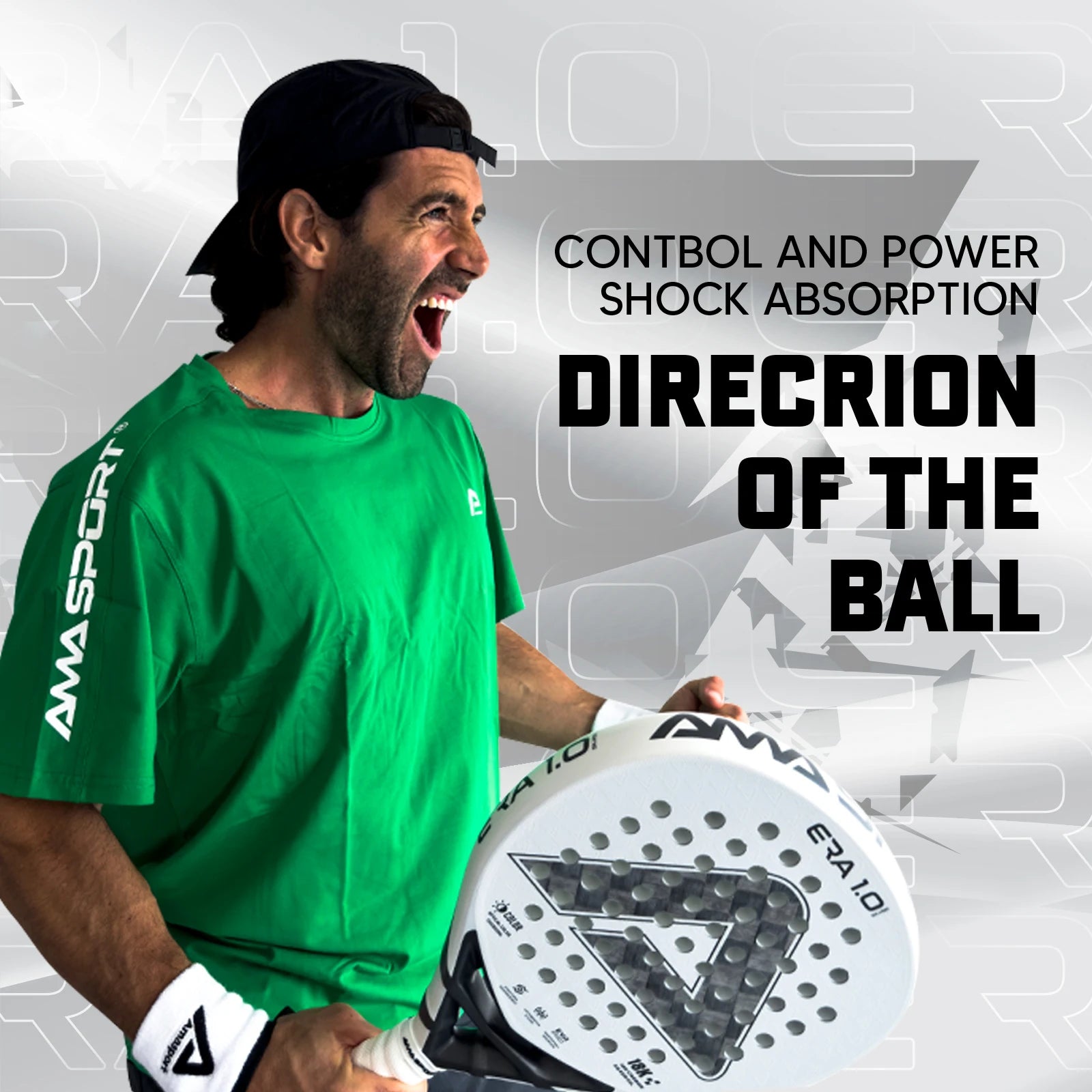 AMA Sport JP91 Padel Racket – 18K Carbon with Optical Color-Changing Surface - Ravar