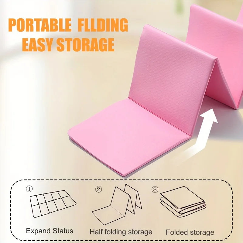 Foldable Yoga Mats Are Suitable for Travel Non-slip, Eco-friendly, Lightweight Folding Exercise Mats, Portable Home Gyms and Out - Ravar