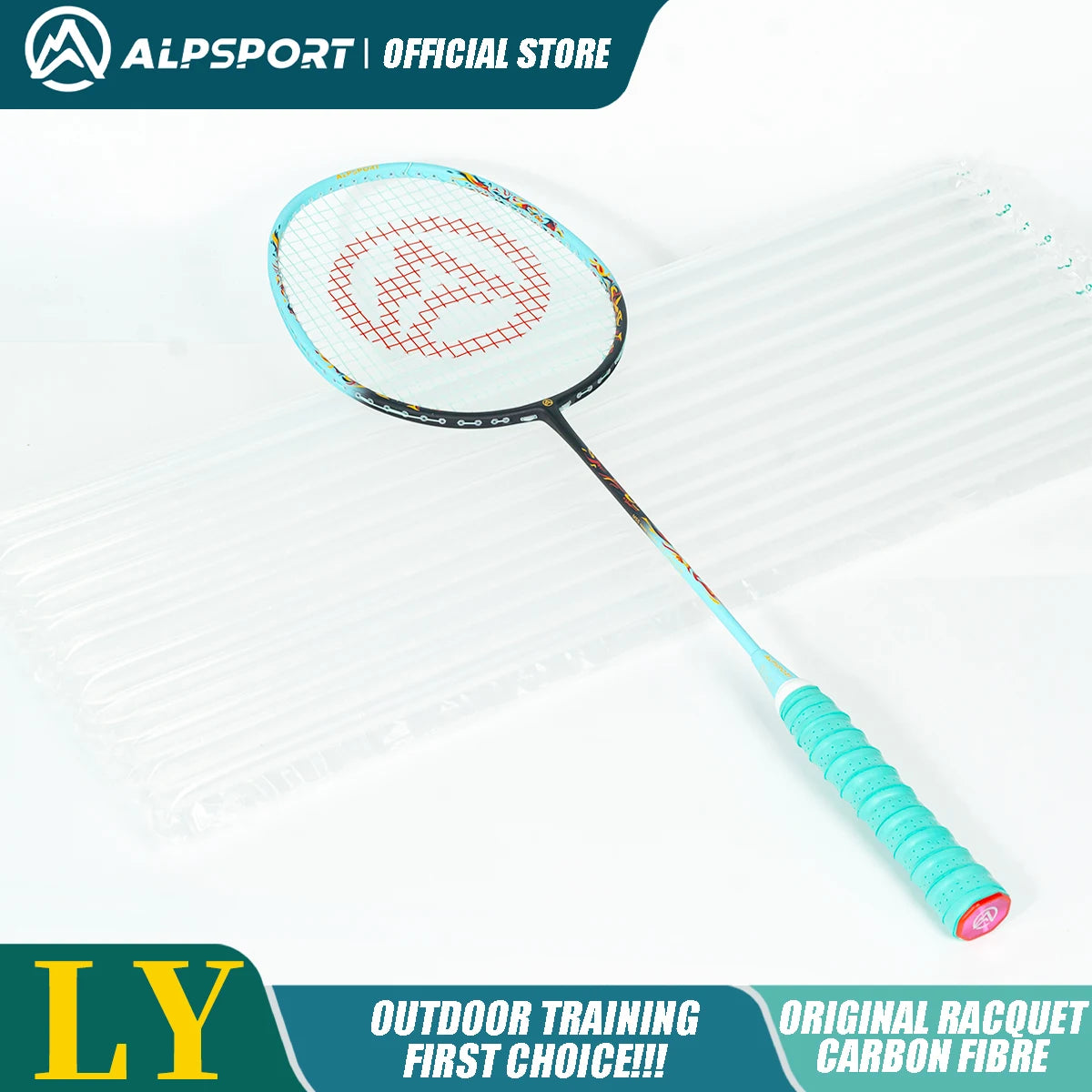 Badminton Racket – Carbon Fiber Offensive Racket for Adults & Teens | 22-27LBS Lightweight Pro Training Racket - Ravar