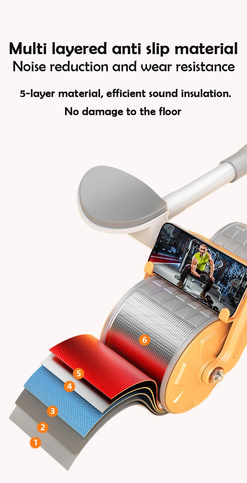 Automatic Abdominal Wheel – Core Muscle Trainer with Counter Display - Ravar