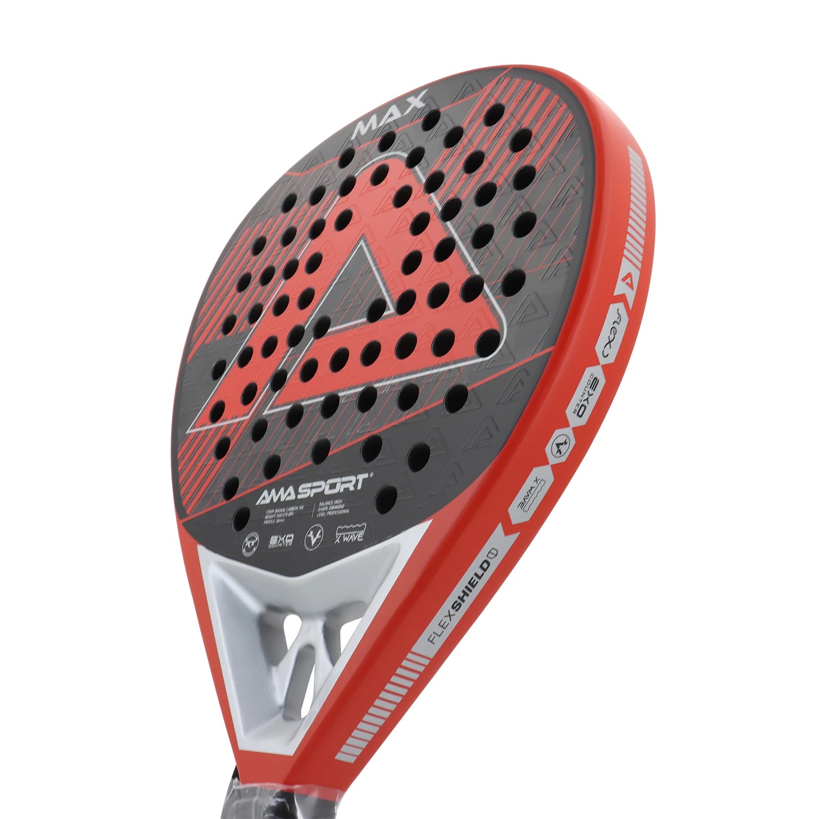 AMASPORT Padel Rackets 3K/12K/18K Carbon Fiber 3D Surface EVA Core High Balance Professional Paleta De Padel for Outdoor Sport - Ravar