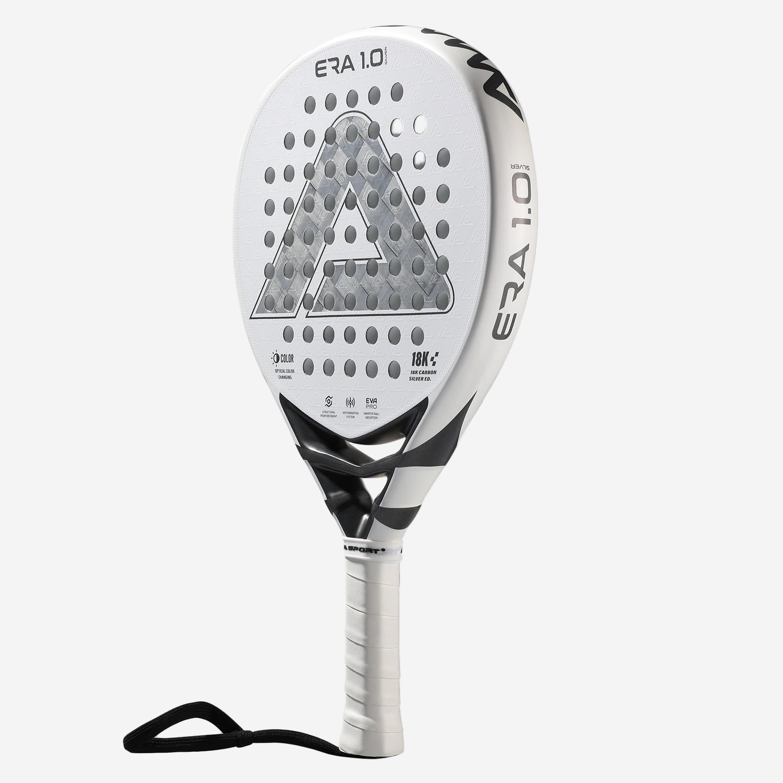 Padel racket with 'ERA 1.0' branding on a white background