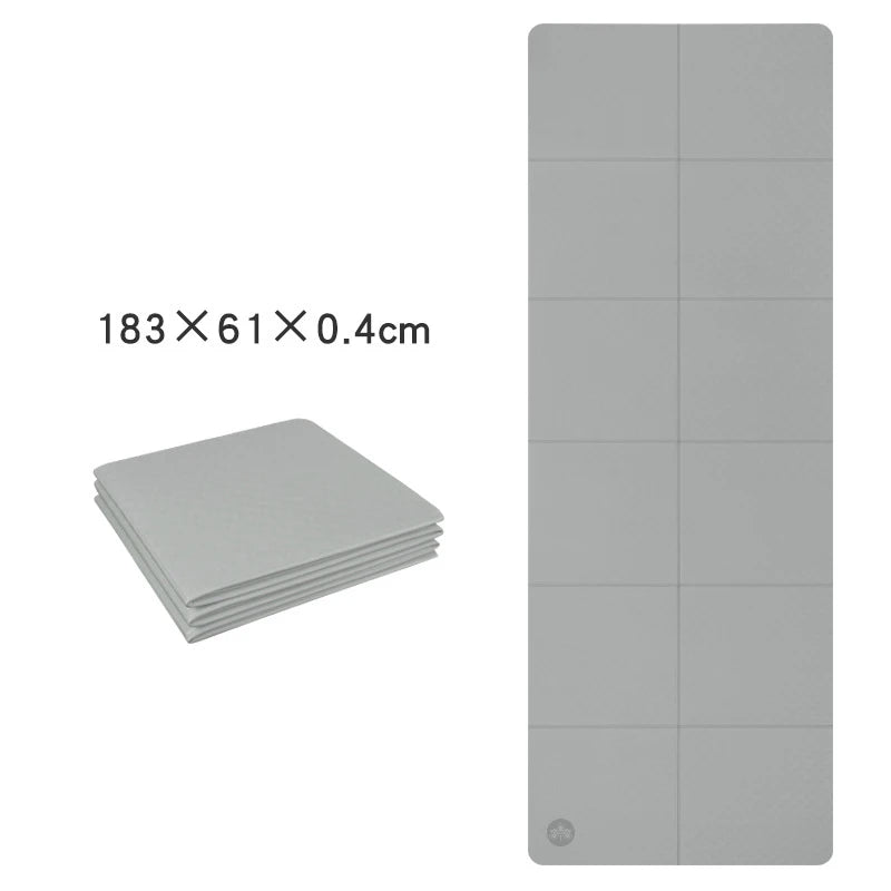 Foldable Yoga Mats Are Suitable for Travel Non-slip, Eco-friendly, Lightweight Folding Exercise Mats, Portable Home Gyms and Out - Ravar