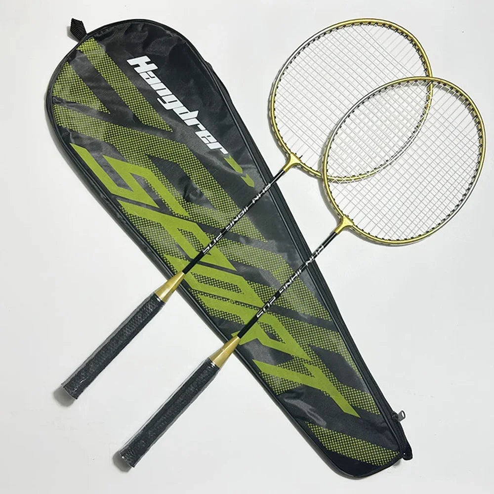 Beginner Badminton Racket Set – 2pcs Durable Alloy Rackets for Kids & Adults | Training & Leisure Play - Ravar