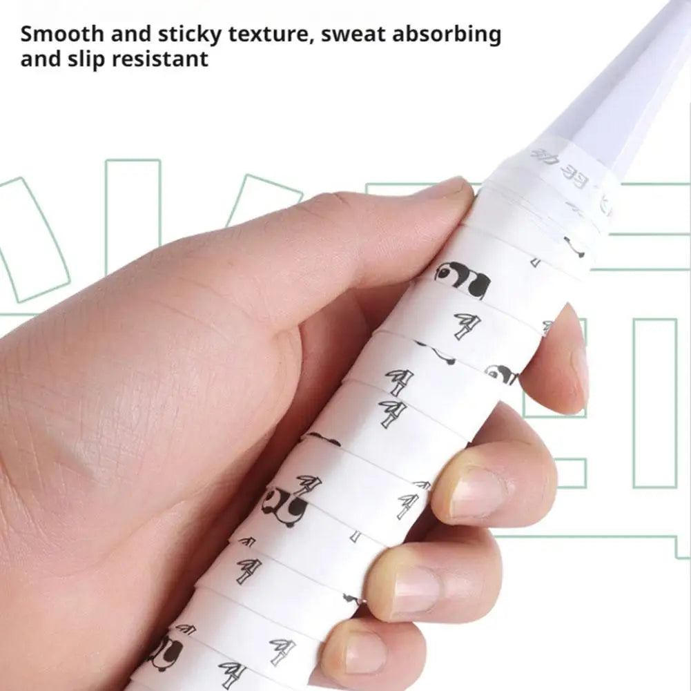 Cartoon Cat Paw/Panda Racket Grip – Sweat-Absorbent PU Handle for Badminton, Tennis & Fishing Rods - Ravar