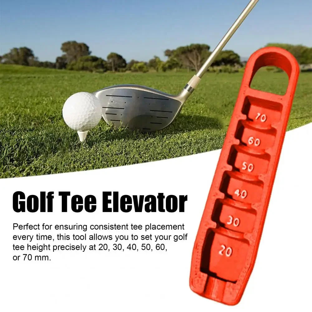 Golf Tee Height Elevator – 3D Printed Adjustable Gauge for Consistent Tee Placement (20–70mm) | Compact & Portable Tee Tool - Ravar