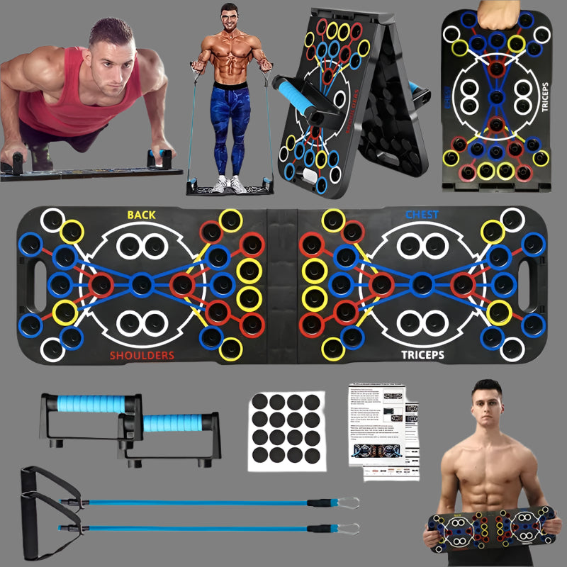 Multi-Function Push-Up Board – Home Gym Push-Up Bar System for Strength Training - Ravar