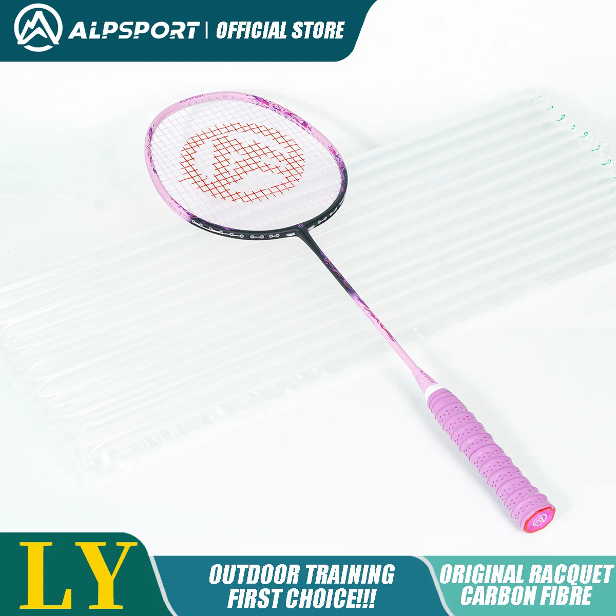 Badminton Racket – Carbon Fiber Offensive Racket for Adults & Teens | 22-27LBS Lightweight Pro Training Racket - Ravar