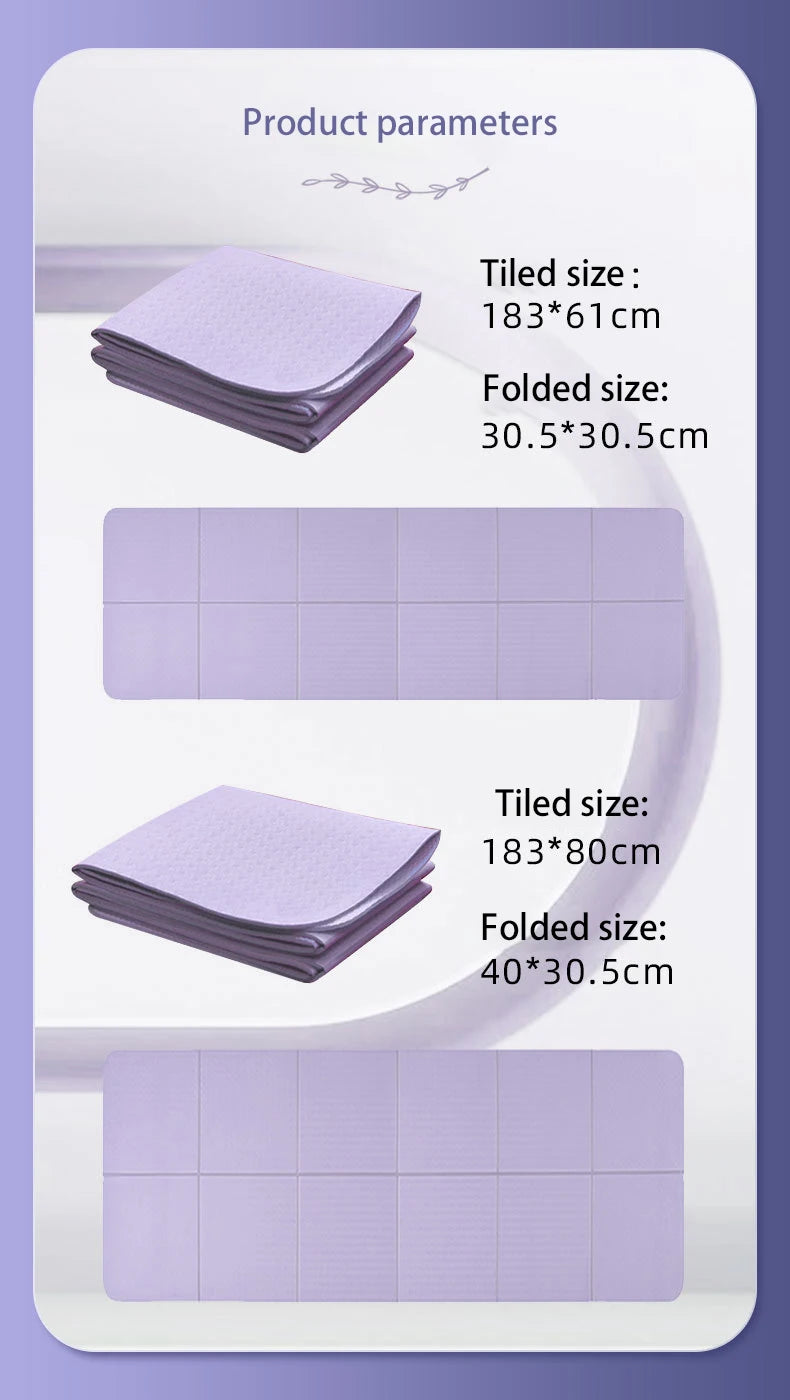 Foldable Yoga Mats Are Suitable for Travel Non-slip, Eco-friendly, Lightweight Folding Exercise Mats, Portable Home Gyms and Out - Ravar