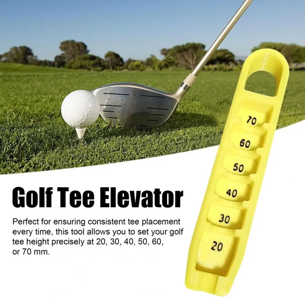 Golf Tee Height Elevator – 3D Printed Adjustable Gauge for Consistent Tee Placement (20–70mm) | Compact & Portable Tee Tool - Ravar