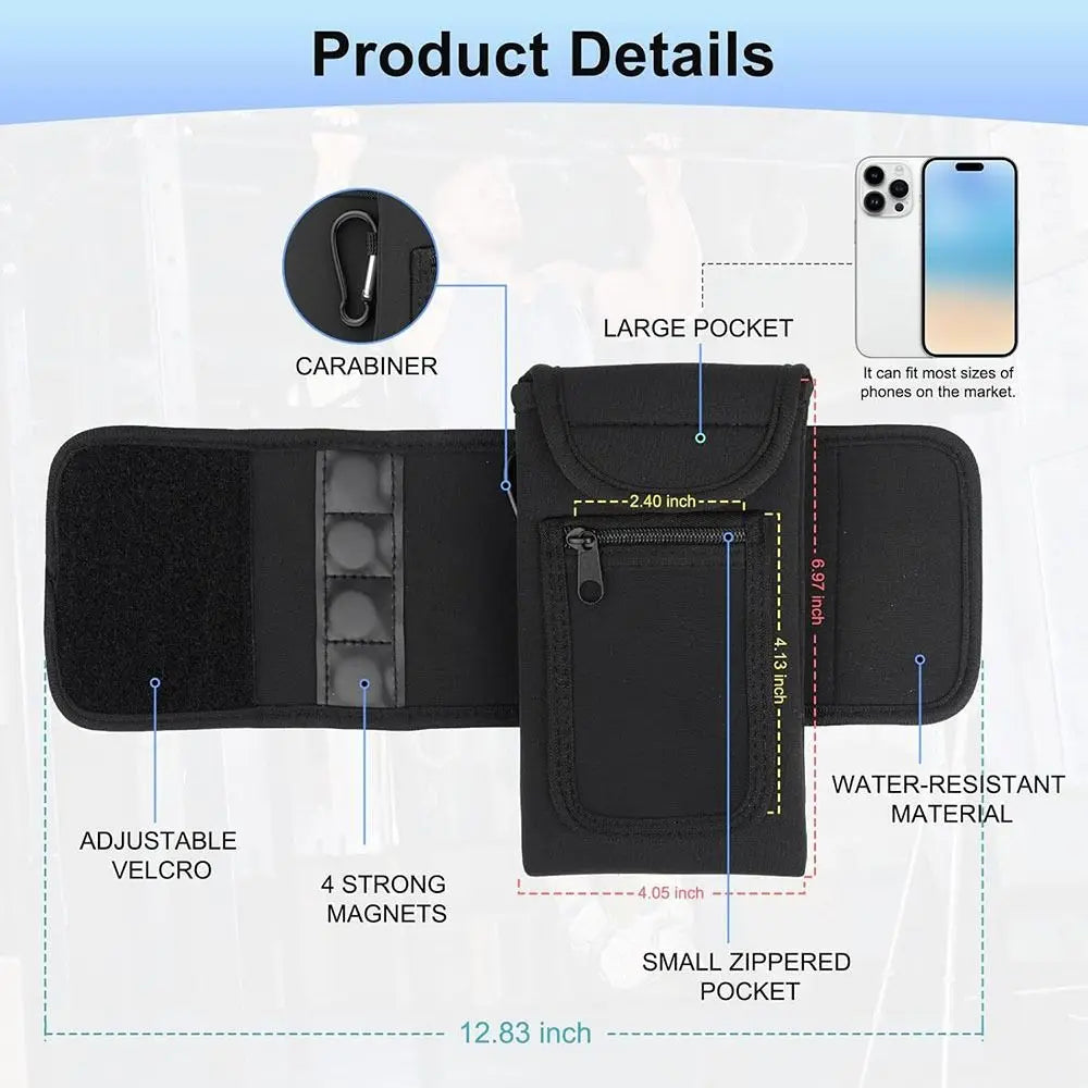 Magnetic Neoprene Water Bottle Sleeve - Gym & Outdoor Essential - Ravar