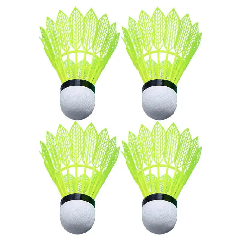 LED Glowing Badminton Shuttlecock Set (4-Pack) – Windproof, Durable, Night Play Ready - Ravar