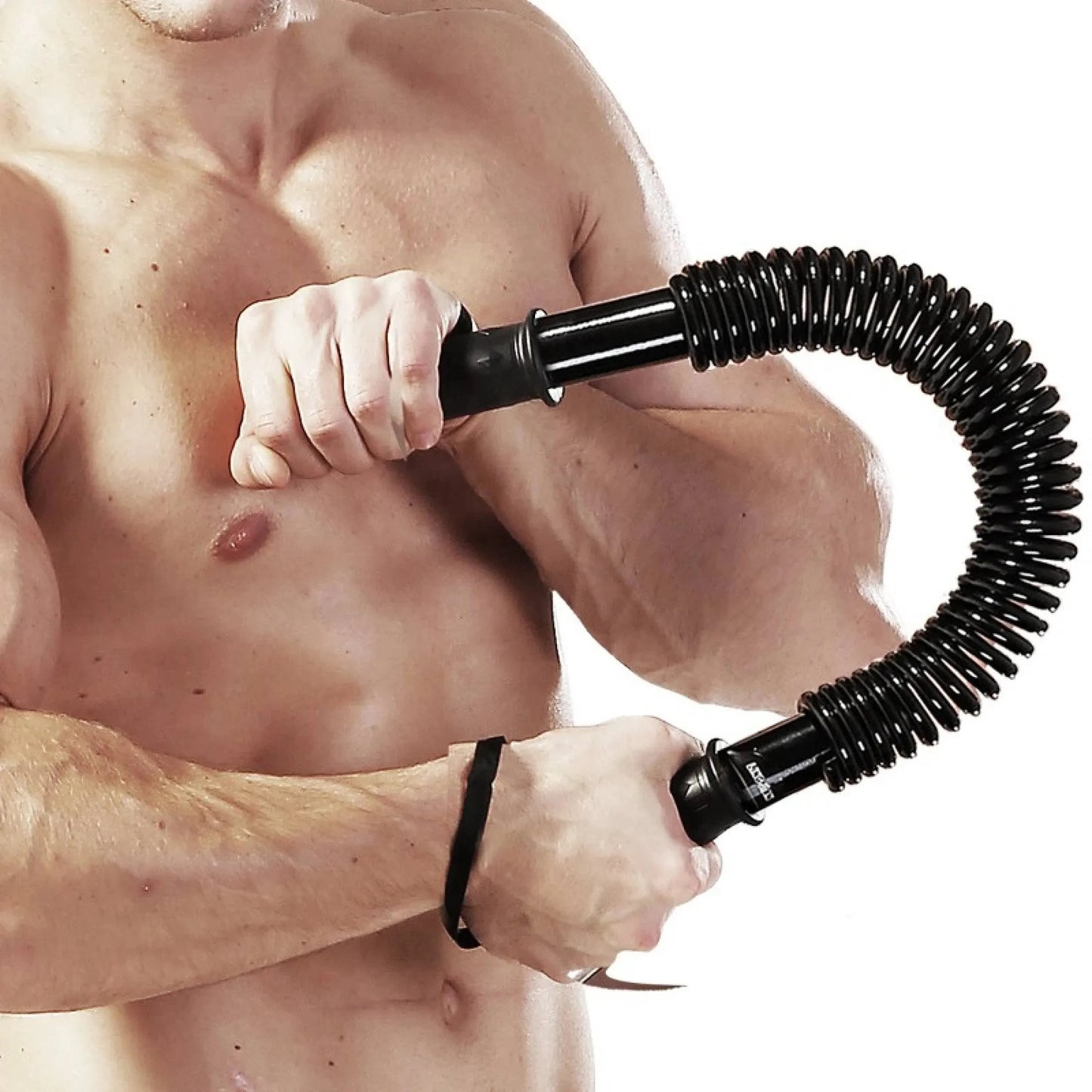 20–50kg Power Twister Arm Strength Bar – Adjustable Arm & Chest Workout Tool - Ravar