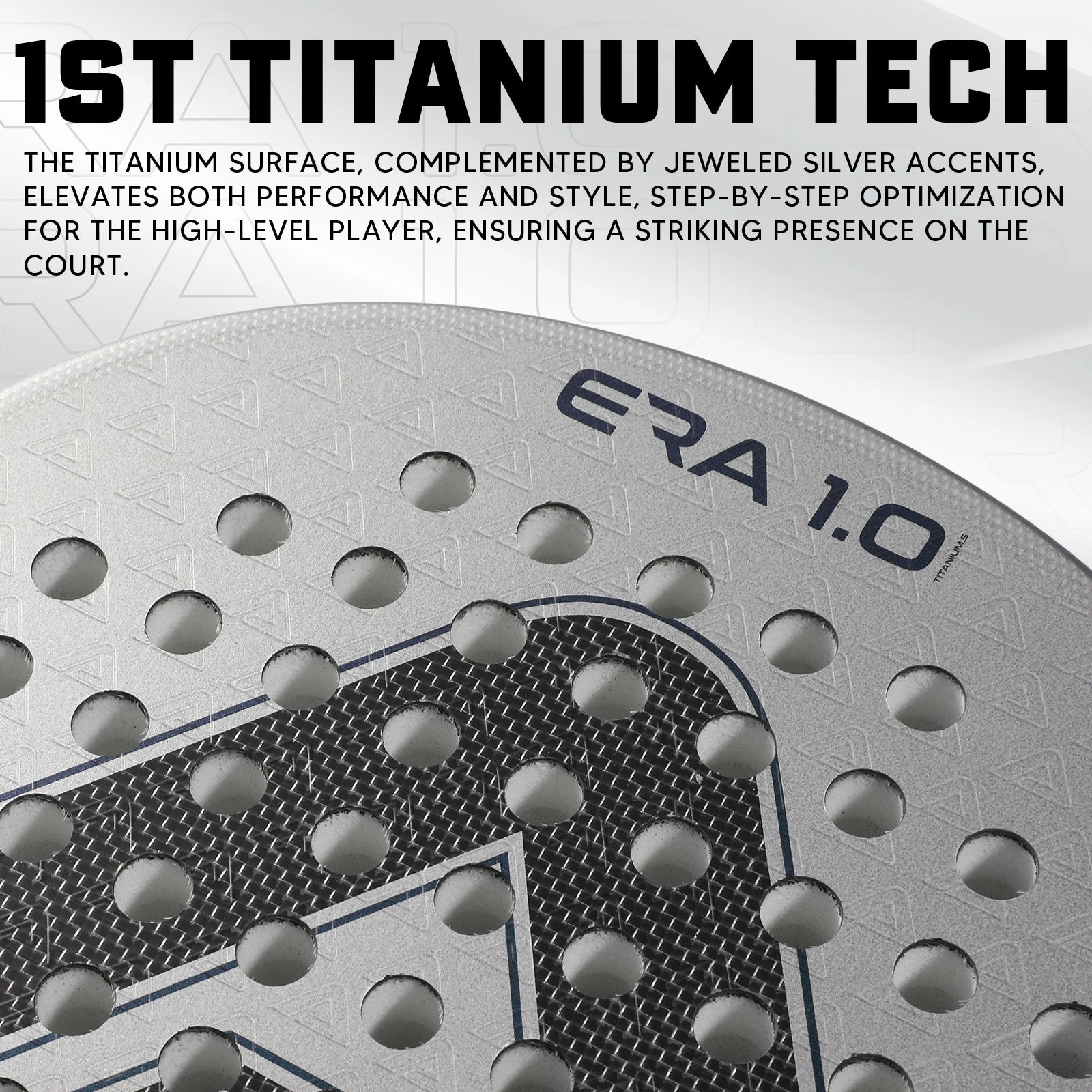 AMA Sport JP93-Ti Diamond Padel Racket – EVA Memory Core for Power & Control - Ravar