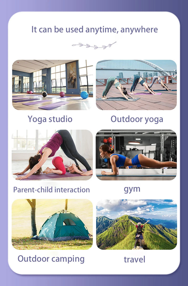 Foldable Yoga Mats Are Suitable for Travel Non-slip, Eco-friendly, Lightweight Folding Exercise Mats, Portable Home Gyms and Out - Ravar