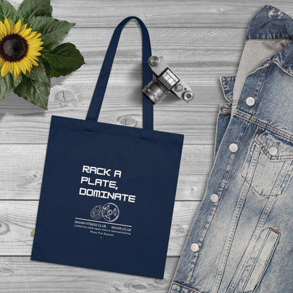 'Rack a Plate, Dominate' - Fitness Tote Bag - Ravar