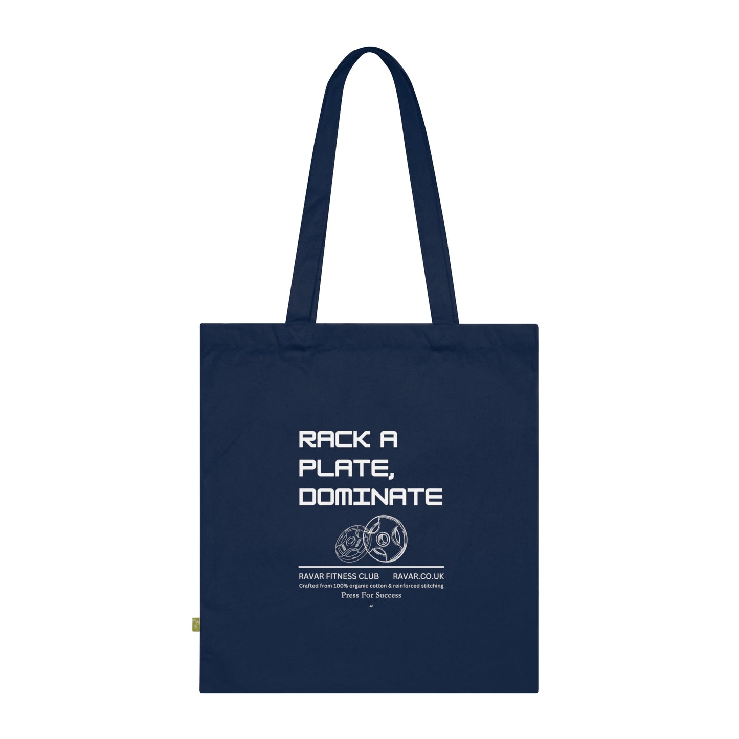 'Rack a Plate, Dominate' - Fitness Tote Bag - Ravar