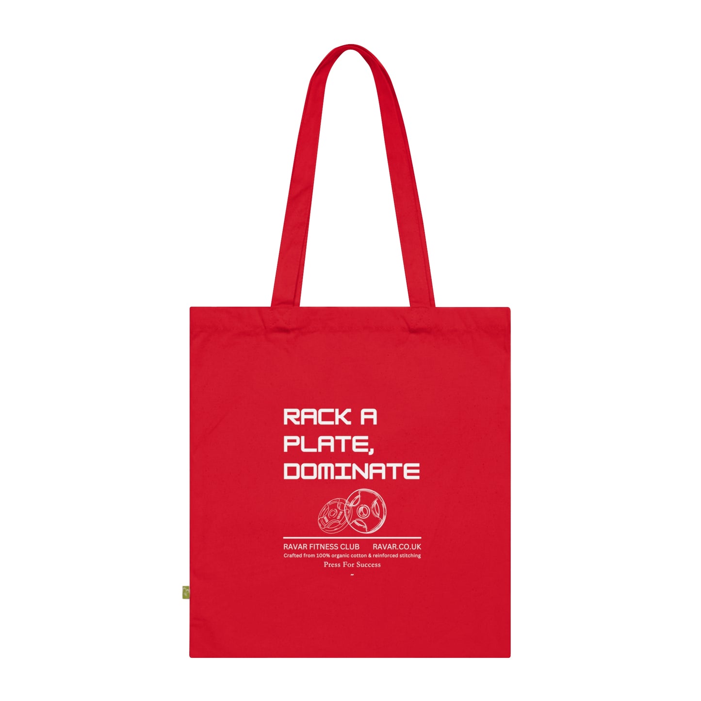 'Rack a Plate, Dominate' - Fitness Tote Bag - Ravar