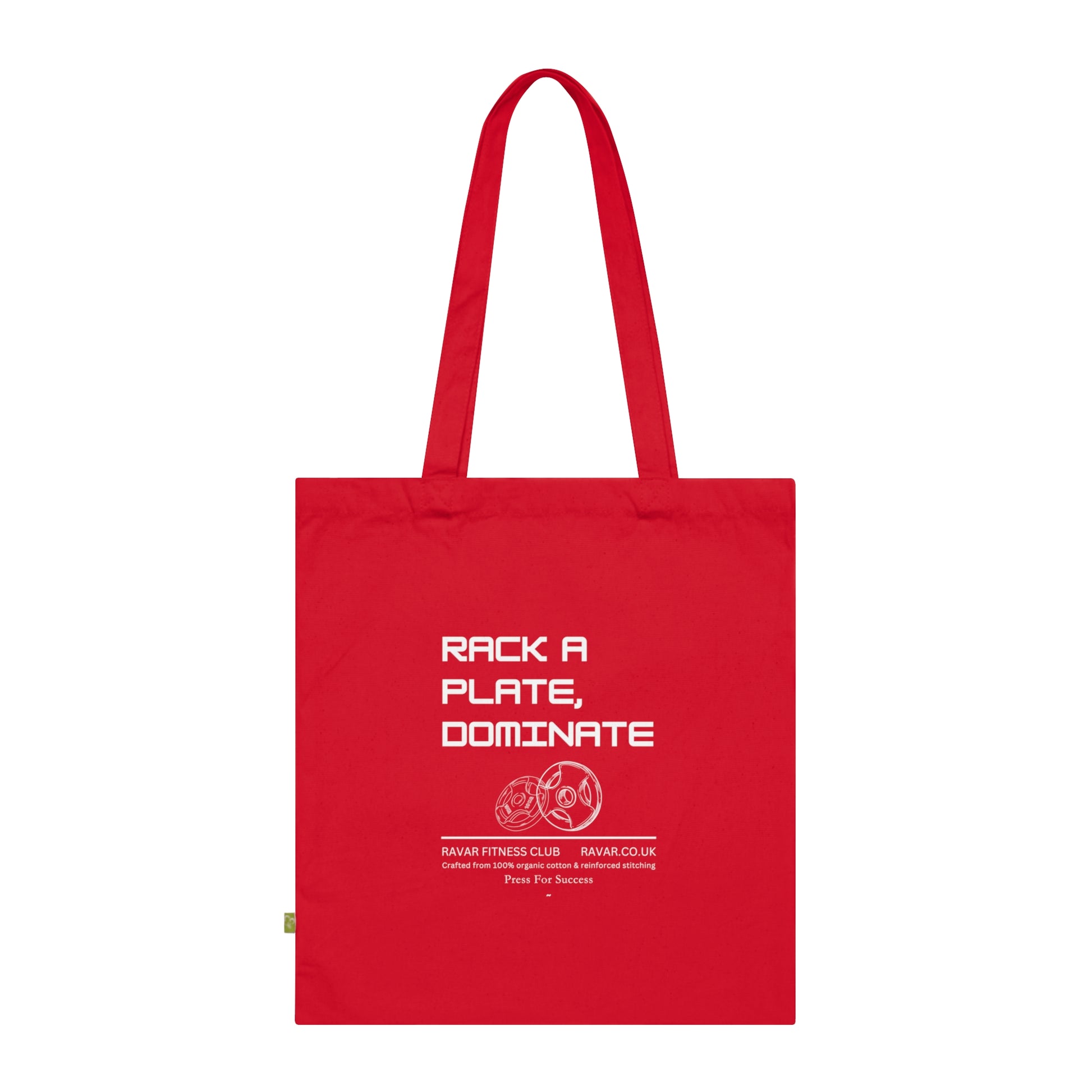 'Rack a Plate, Dominate' - Fitness Tote Bag - Ravar