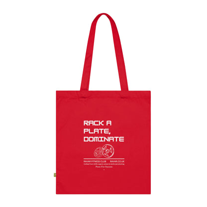 'Rack a Plate, Dominate' - Fitness Tote Bag - Ravar