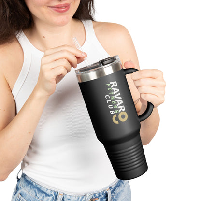 Ravar Fitness Club Insulated Travel Mug - 40oz Red with Straw - Ravar