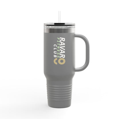 Ravar Fitness Club Insulated Travel Mug - 40oz Red with Straw - Ravar