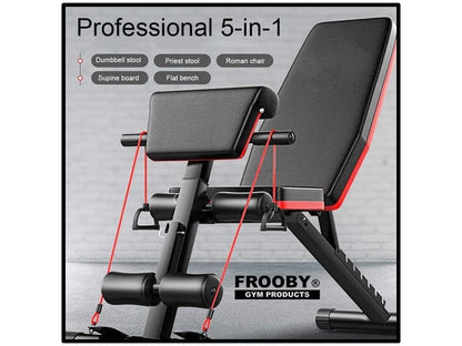 Foldable Gym Weight Bench 7 Incline Adjustable 36-8 - Ravar
