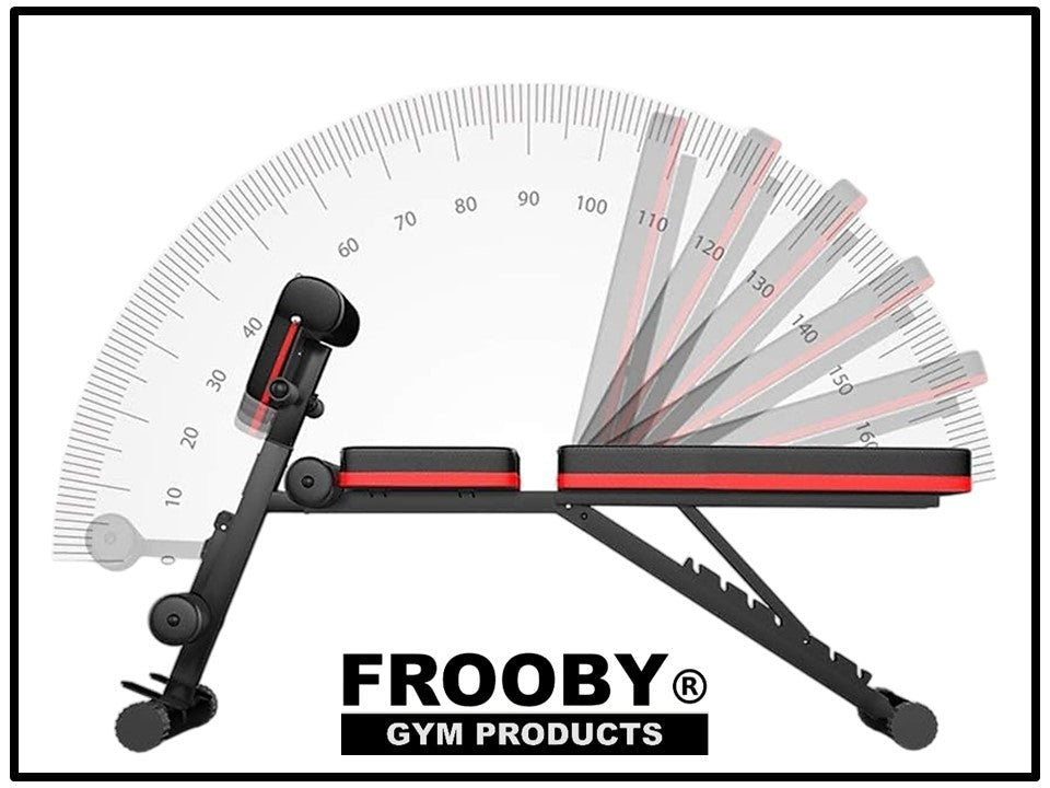Foldable Gym Weight Bench 7 Incline Adjustable 36-8 - Ravar