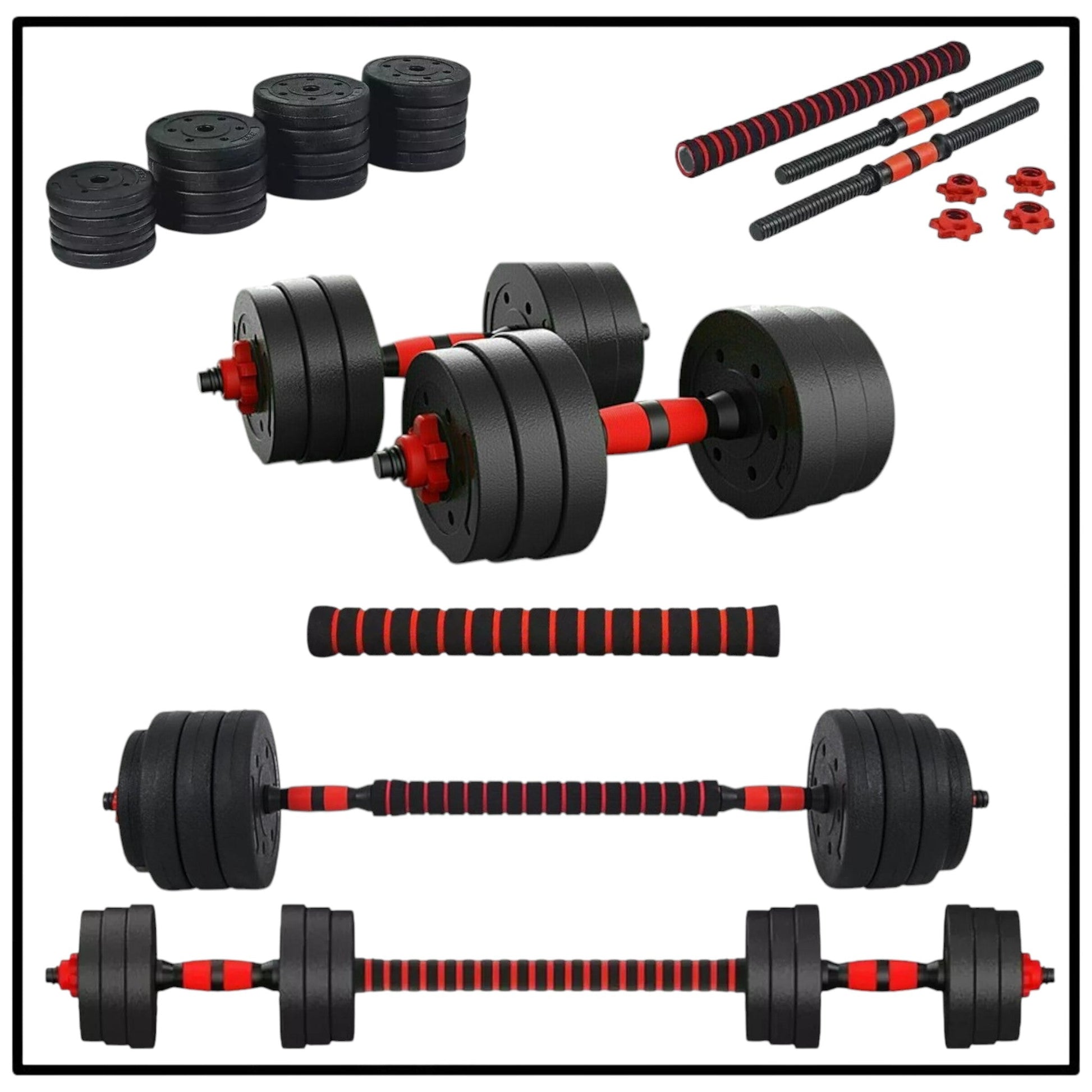 20/30kg Dumbbell Barbell Set Pair Hand Weights - Ravar