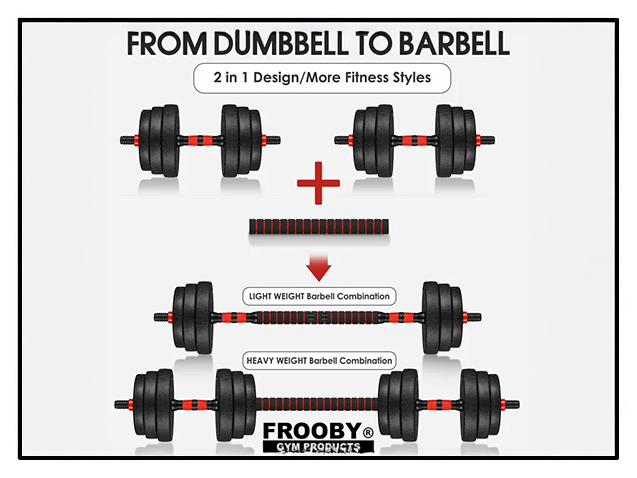 20/30kg Dumbbell Barbell Set Pair Hand Weights - Ravar