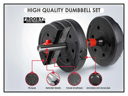 20/30kg Dumbbell Barbell Set Pair Hand Weights - Ravar