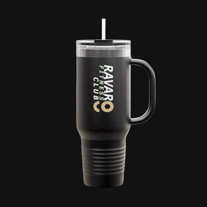 Ravar Fitness Club Insulated Travel Mug - 40oz Red with Straw - Ravar