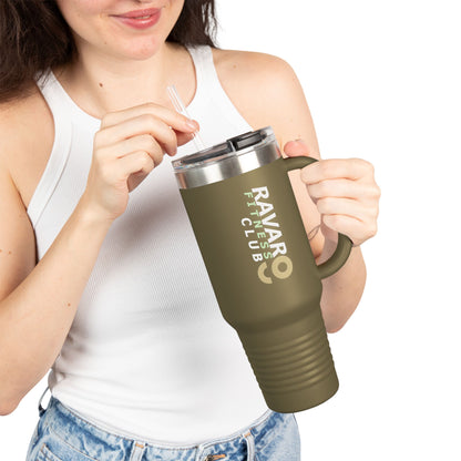 Ravar Fitness Club Insulated Travel Mug - 40oz Red with Straw - Ravar