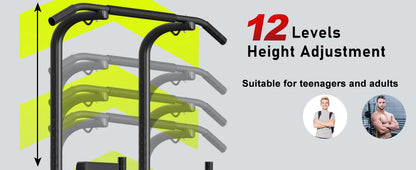 Power Tower Dip Station Pull Up Bar Multi Function Power Tower Push Up Workout Abdominal Exercise for Home Gym Strength Training