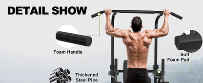 Power Tower Dip Station Pull Up Bar Multi Function Power Tower Push Up Workout Abdominal Exercise for Home Gym Strength Training