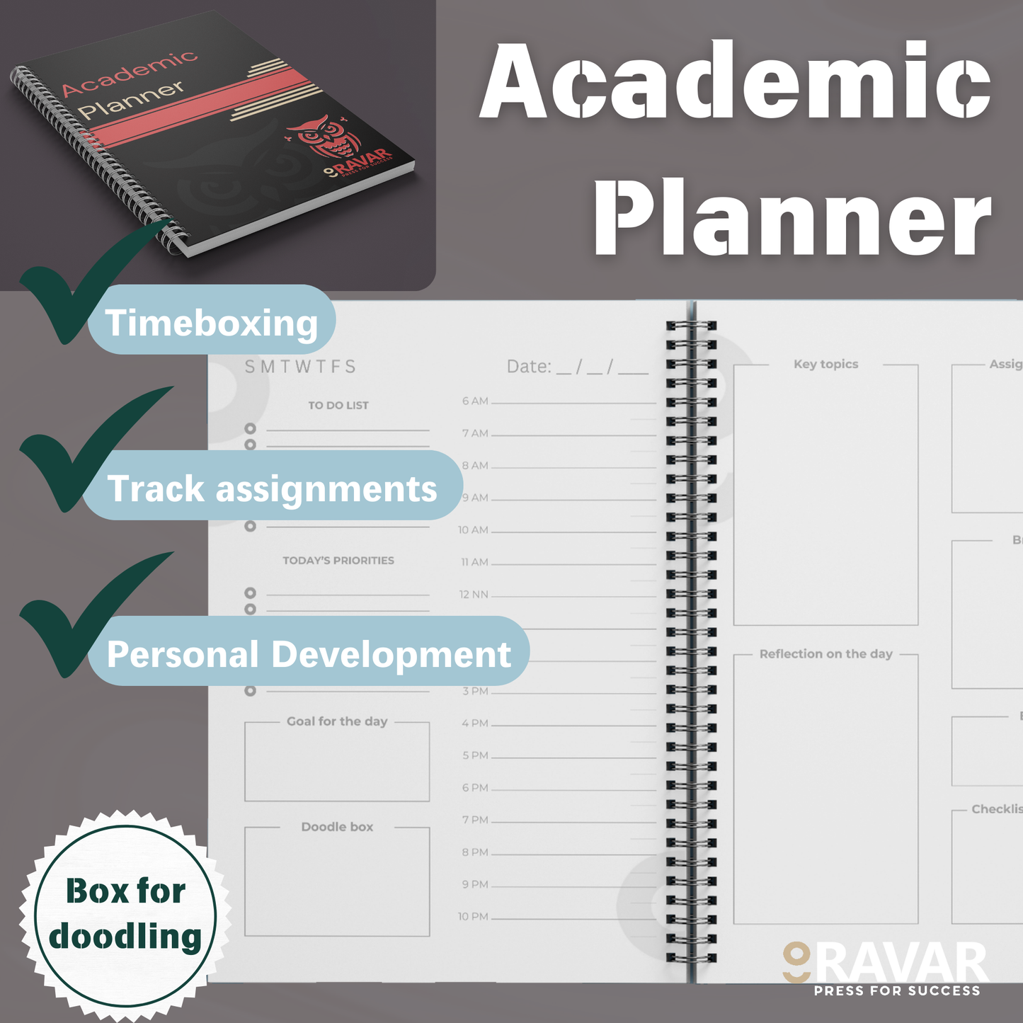 Ravar Academic Planner - For Students & Academics - Ravar
