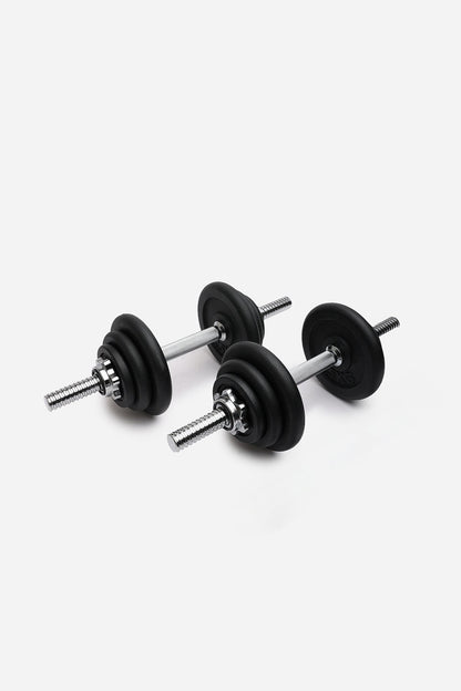 Northern 20kg Adjustable Cast Iron Dumbbell Spinlock Set