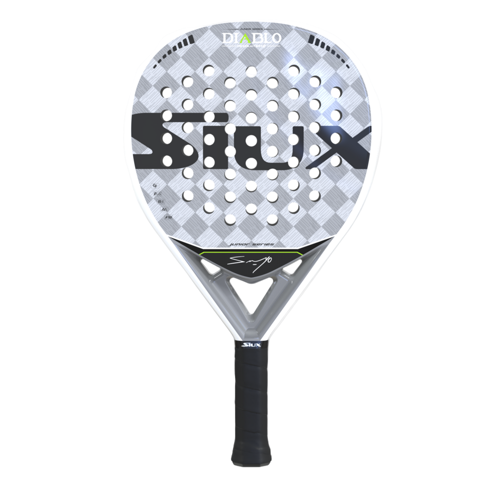 Silux Diablo padel racket on a white background