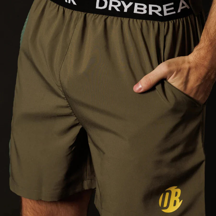 Men's Advanced Short Drybreak Dark Green - Ravar