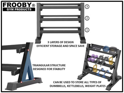 3 Tier Dumbbell Rack