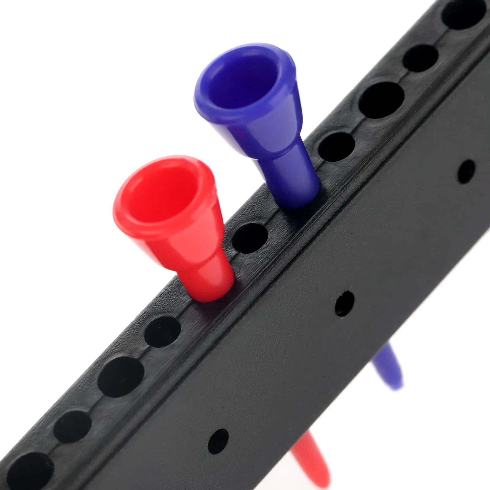 Rubber Golf Tee Holder with Ball Marker Keeper – Holds 12 Tees & 3 Markers, Compact & Durable Golf Accessory (10×2.4cm) - Ravar
