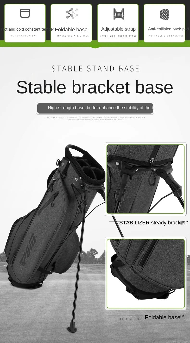 PGM Men's Golf Bag Ultra Lightweight and Stable Holder Bag QB092 - Ravar