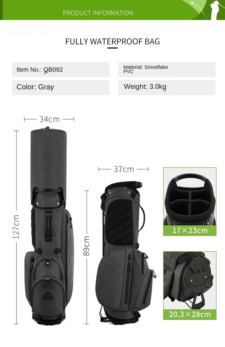 PGM Men's Golf Bag Ultra Lightweight and Stable Holder Bag QB092 - Ravar