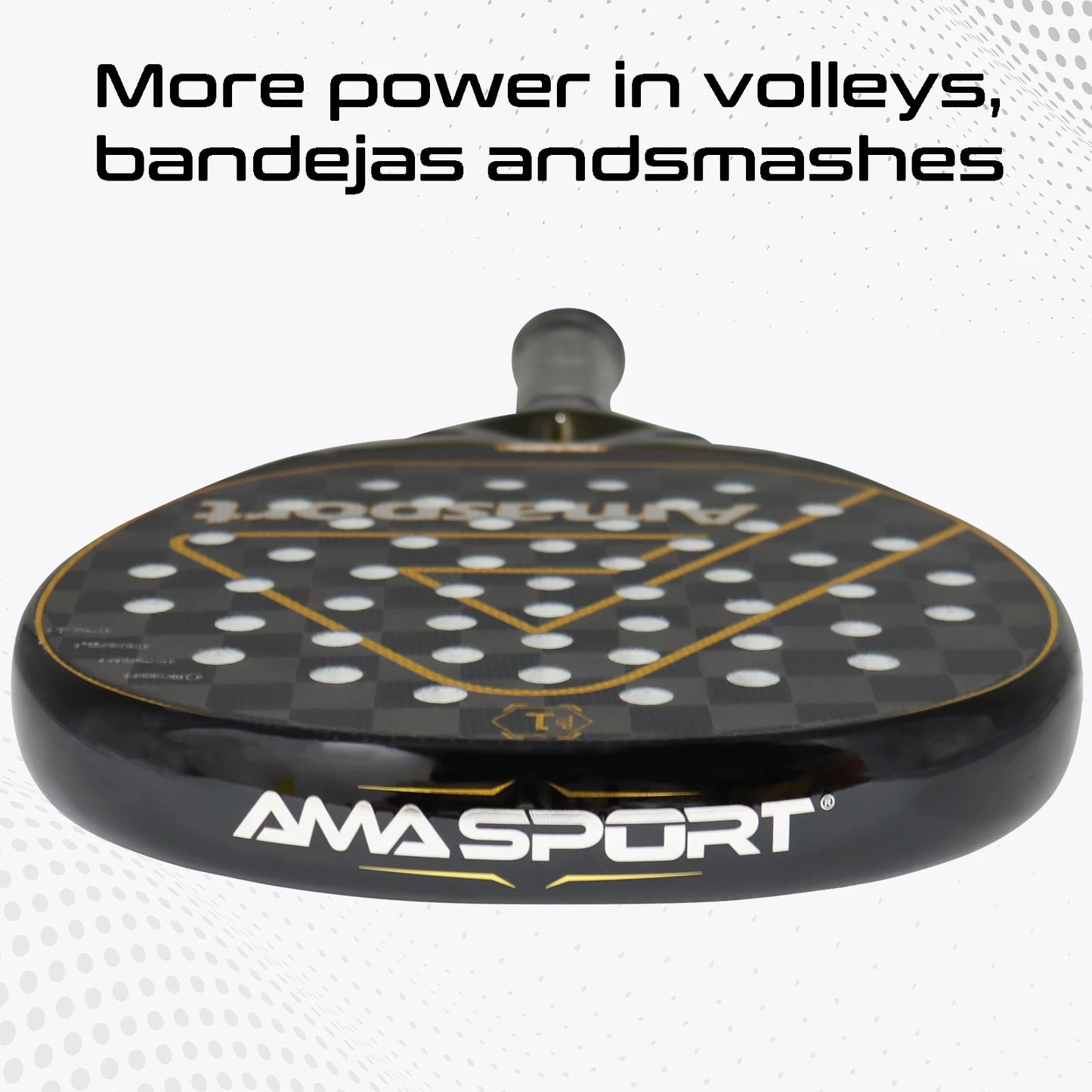 AMASPORT 3k/12k/18k Padel Tennis Racquets High Density & Quality With Padel Bags For Racket EVA Memory Flex Foam Core For Unisex - Ravar