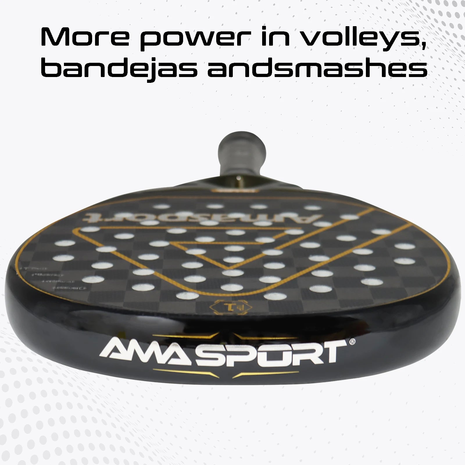 AMASPORT 3k/12k/18k Padel Tennis Racquets High Density & Quality With Padel Bags For Racket EVA Memory Flex Foam Core For Unisex - Ravar