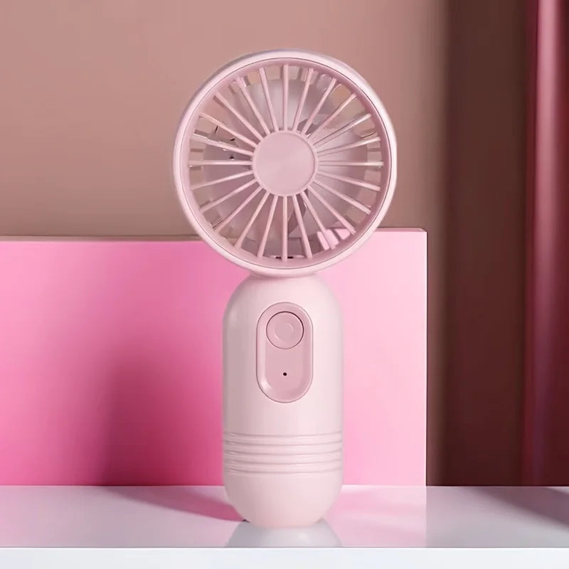 USB Mini Rechargeable Portable Fan with 3 Speeds, Handheld Fan for Gift Choice, Perfect For Office, Outdoor, Travel, Camping - Ravar