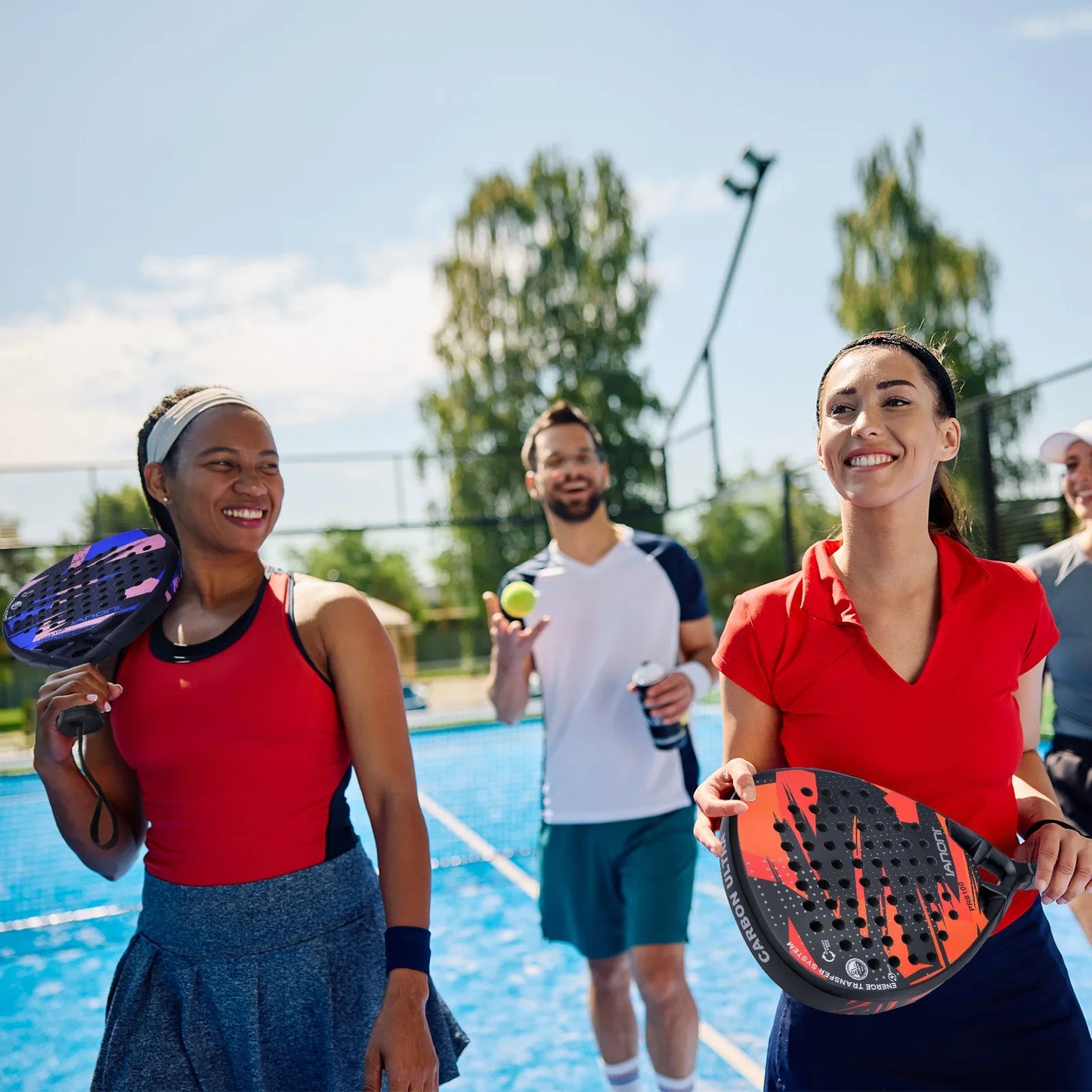 IANONI Carbon Fiber Padel Racket – Lightweight EVA Core for Power & Control - Ravar