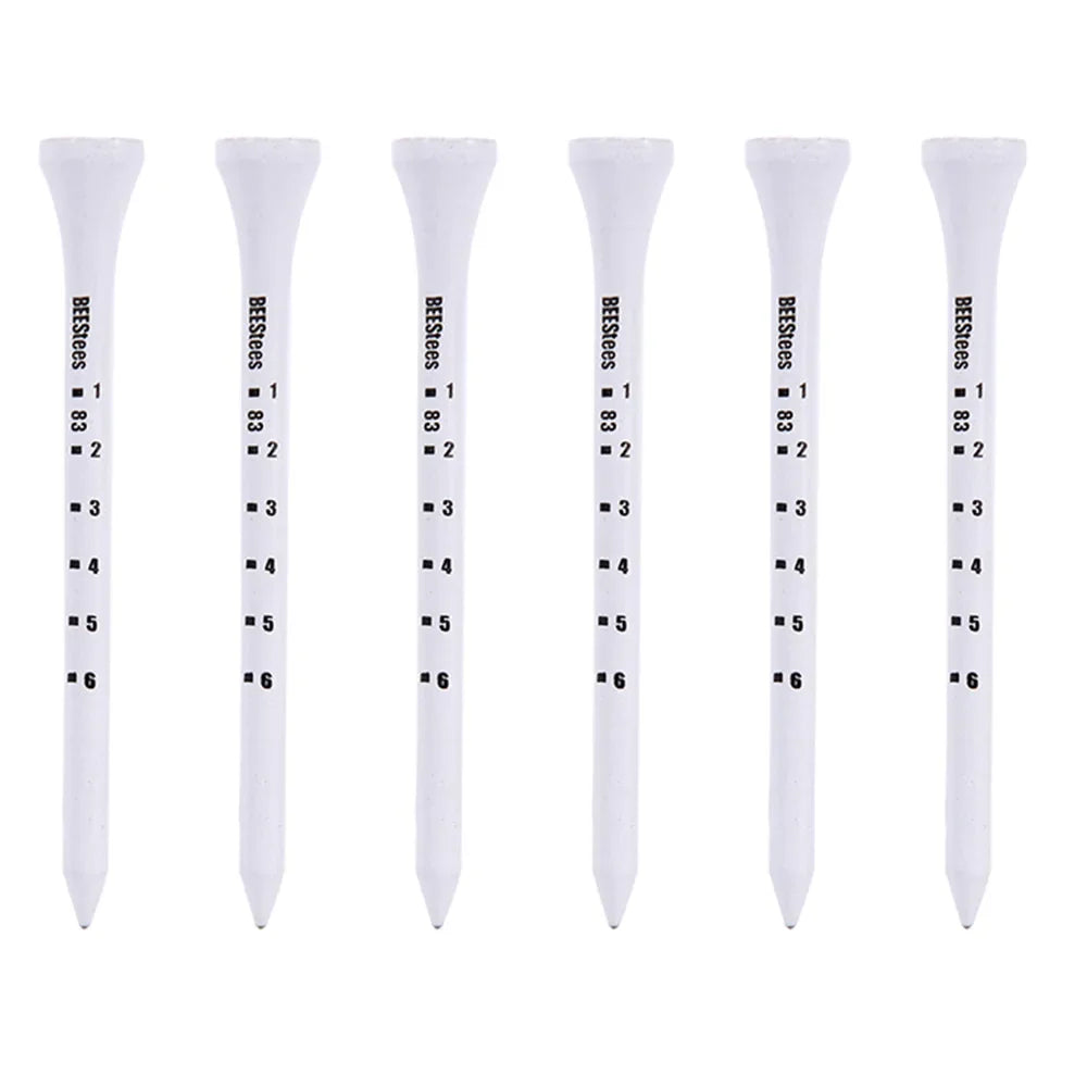 PGM 50pcs Wooden Golf Tees – Durable, Stable Tee Set for Improved Accuracy & Consistent Ball Height (Model D7) - Ravar